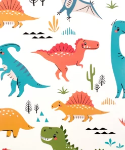 printed gloss wrapping paper dinosaurs