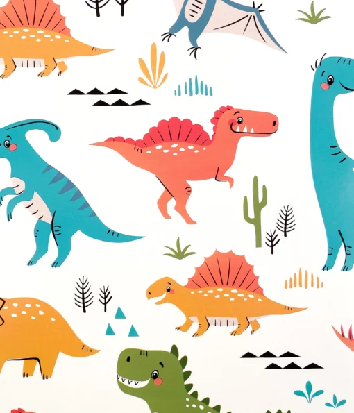 printed gloss wrapping paper dinosaurs